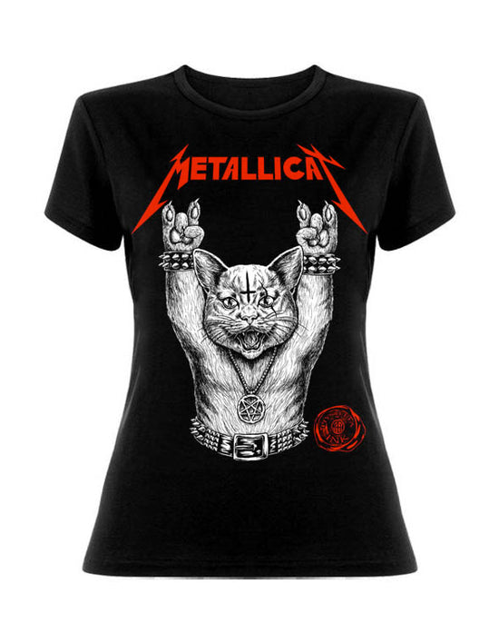 T-shirt femme Hysteria Ink Wants Metallicat