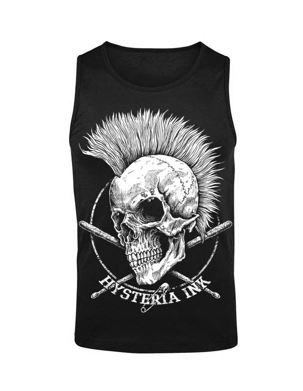Debardeur homme Hysteria Ink Justin Skull Drum Ink