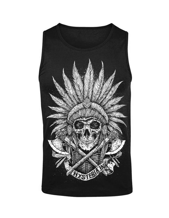 Debardeur homme Hysteria Ink Justin Indian Skull