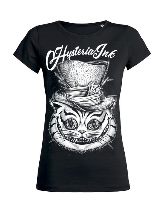 T-shirt femme Hysteria Ink Wants Cat Hat ink