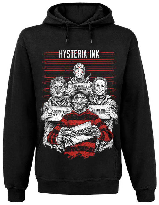 Sweat Capuche Unisex Hysteria Ink Horror Ink Red