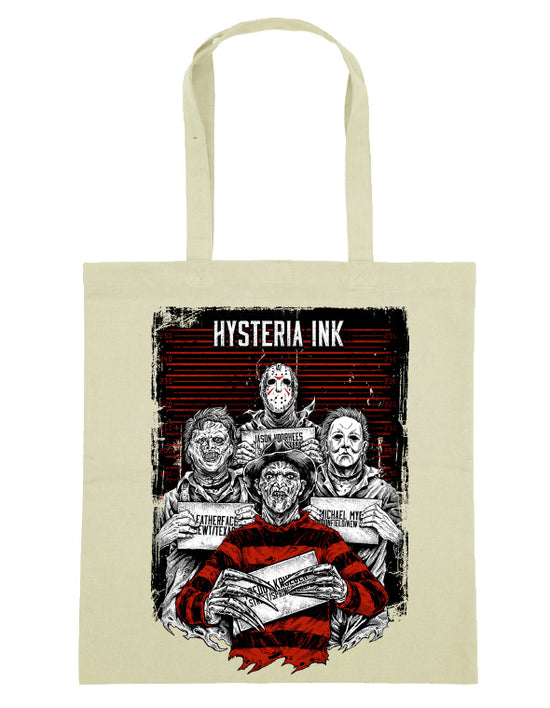 Sac Tote Bag  Hysteria Ink horror Ink Red