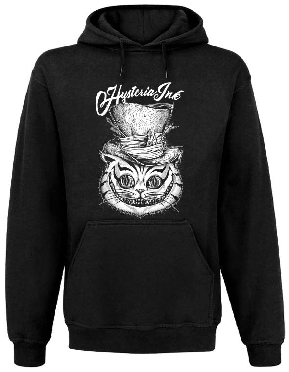 Sweat Capuche Unisexe Poche Kangourou Hysteria Ink Cat Hat Ink