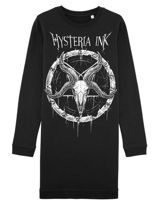 Sweat Tunique Longue Manches Longues Hysteria Ink Pentagram Ink