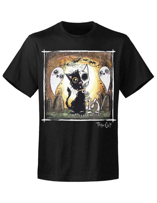 T-shirt unisexe Tattoo Cult Skeleton Cat Cult