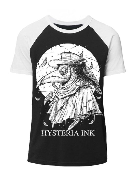 T-shirt baseball unisexe manches courtes Hysteria Ink Doctor Plague Ink