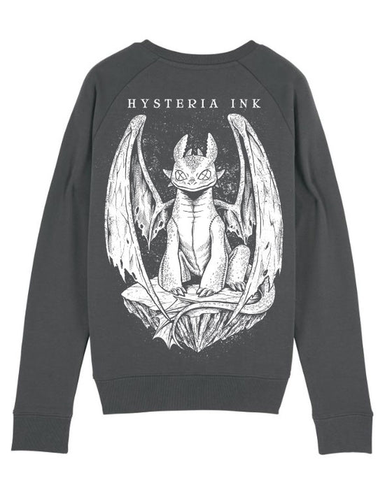 Sweat Col Rond femme Hysteria Ink Tripster Dragon Ink Anthracite