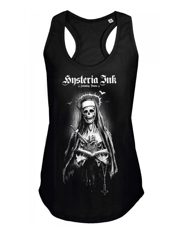 Debardeur femme Justin Hysteria Ink X Screaming Demons Skull Nun Ink