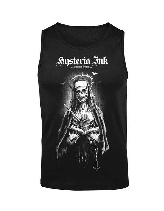 Debardeur homme Hysteria Ink X Screaming Demons Skull Nun Ink