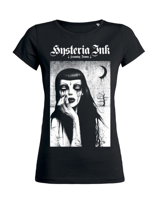 T-shirt femme Wants Hysteria Ink X Screaming Demons Sadness Ink