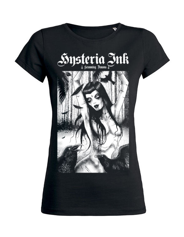 T-shirt femme Wants Hysteria Ink X Screaming Demons The Beauty Ink