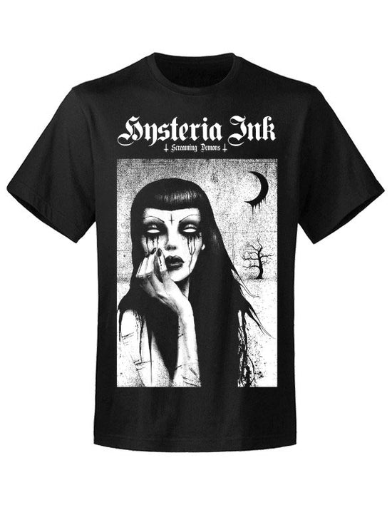 T-shirt unisexe Hysteria Ink X Screaming Demons Sadness Ink