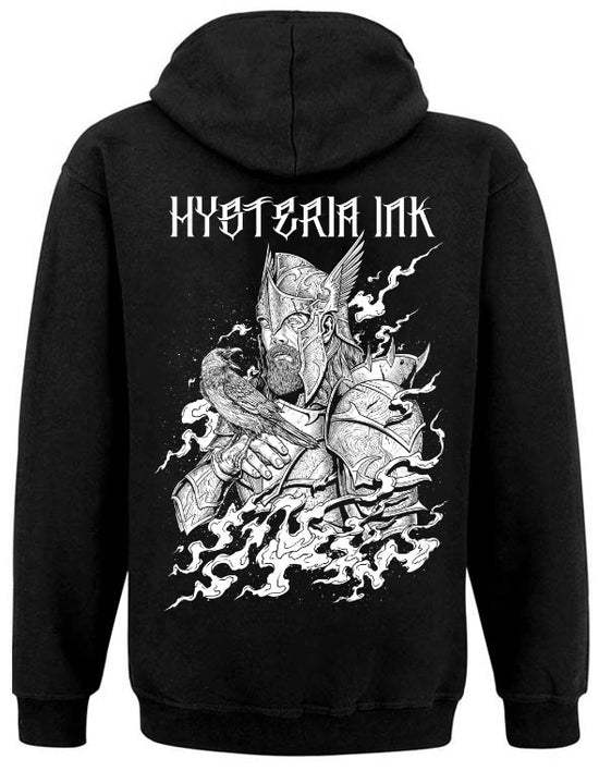 Sweat Capuche Zip unisexe SS222 Hysteria Ink The Viking And The Raven