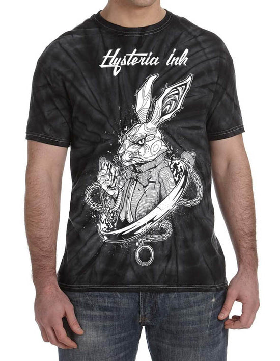 T-shirt unisexe Tie die Hysteria Ink Rabbit Ink Geo