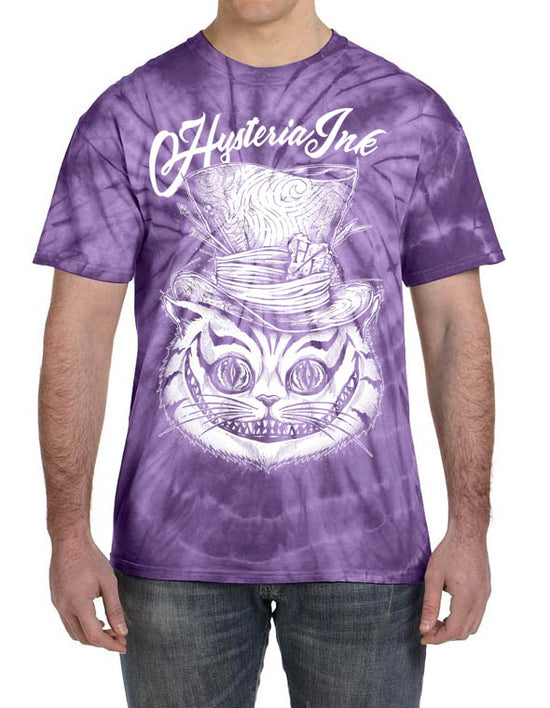 T-shirt unisexe Tie Die Hysteria Ink Cat Hat Ink