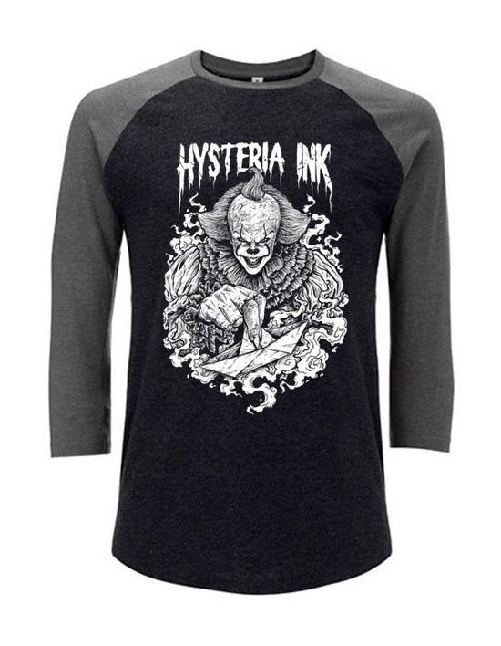 T-shirt unisexe Baseball SA22 Hysteria Ink Clown Ink