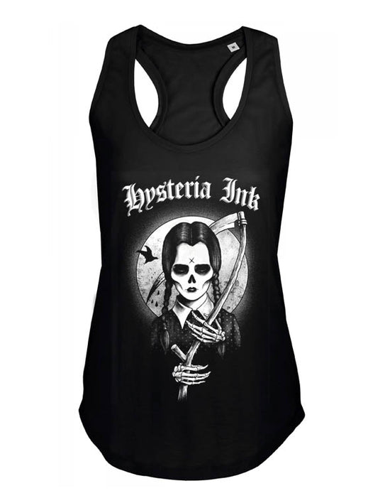 Debardeur femme Justin Hysteria Ink Grim Wednesday