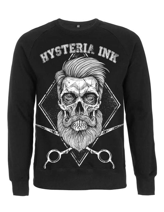 Sweat Col Rond Unisex Hysteria Ink Barber Shop Ink