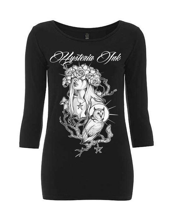 T-shirt Femme Manche 3/4 Hysteria Ink Bio Nymph Ink