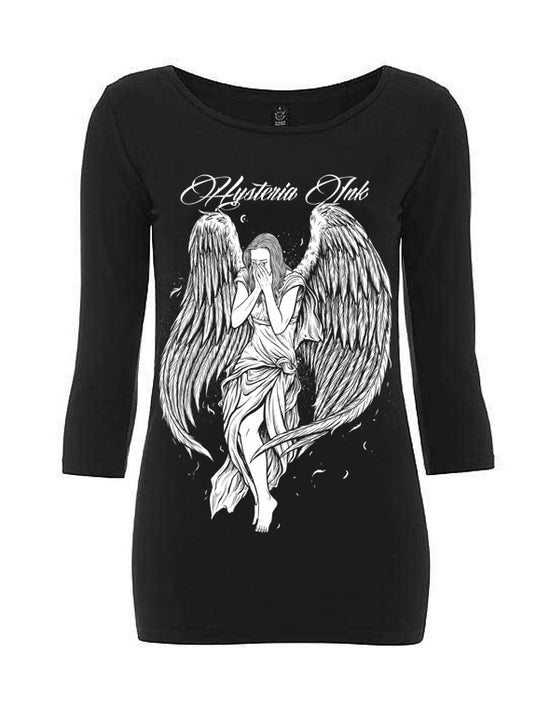 T-shirt Femme Manche 3/4 Hysteria Ink Bio Angel Ink