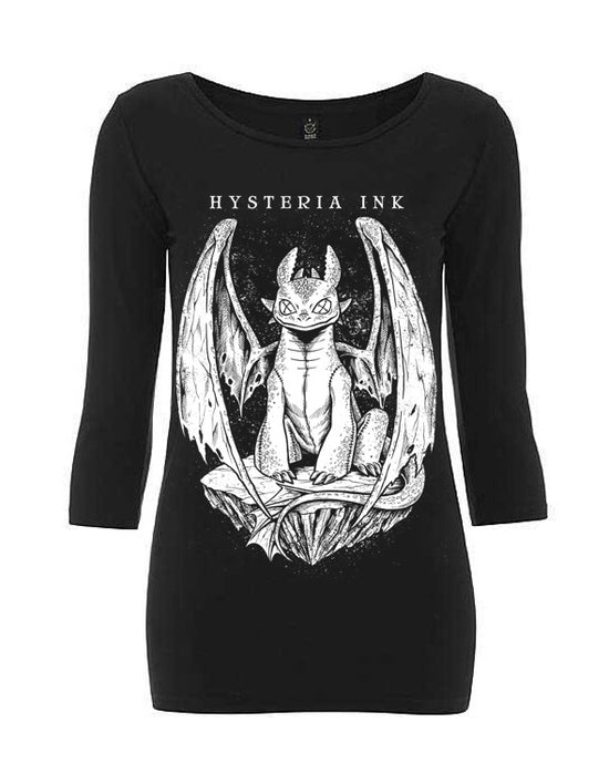 T-shirt Femme Manche 3/4 Hysteria Ink Bio Dragon Ink