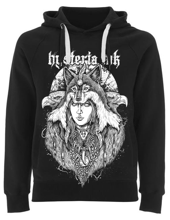 Sweat Capuche Unisex Hysteria Ink Bio sider Woman Wolf ink