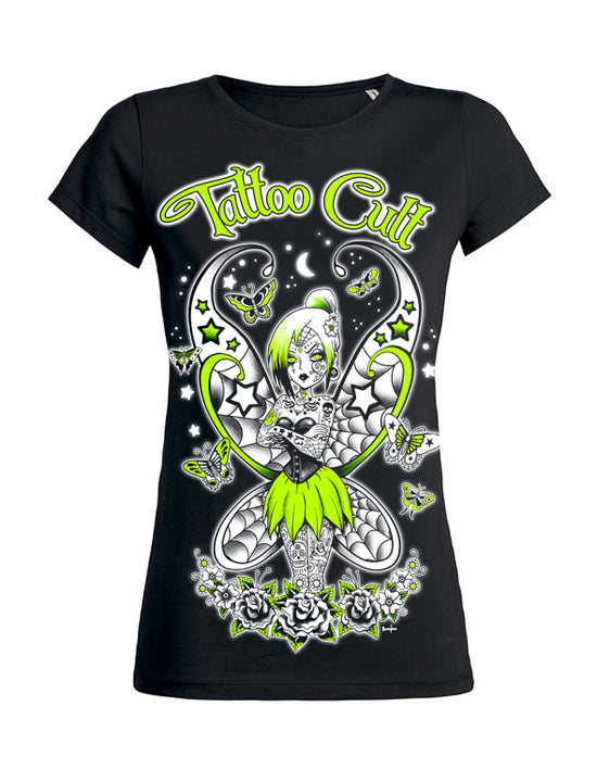 T-shirt femme Tattoo Cult Clochette Green Cult