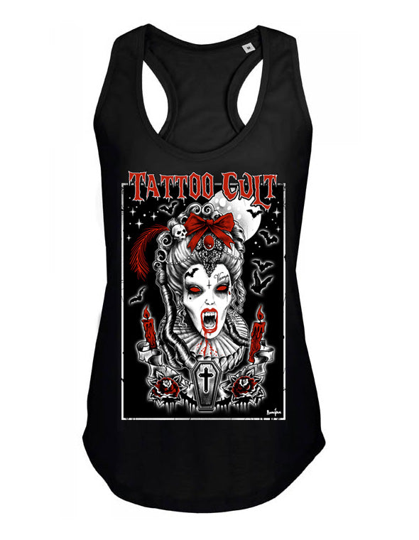 Debardeur femme Tattoo Cult Vamp Queen Red Cult