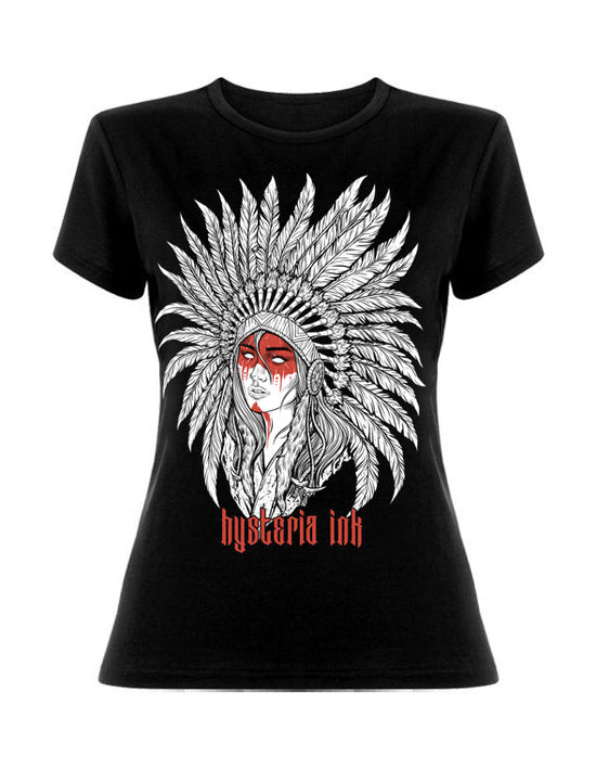 T-shirt femme Hysteria Ink Squaw Ink