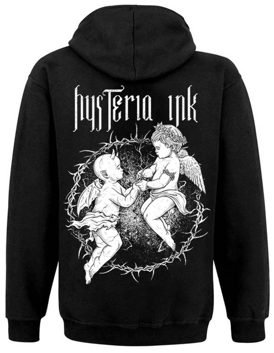 Sweat Zippé Unisex Hysteria Ink Ange et Demon Ink