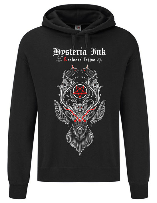 Sweat Unisexe Sider Hysteria Ink X Redlocks' Tattoo Redlocks' Tattoo Pentagram Deer Ink