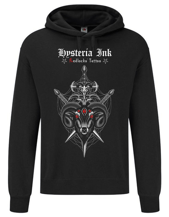 Sweat Unisexe Sider Hysteria Ink  X Redlocks' Tattoo Goat Crest Ink