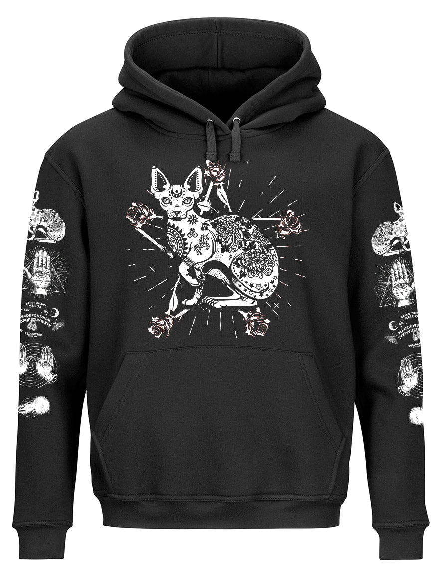 Sweat Capuche Occult Impressions Manches Hysteria Ink  Sphinx occult Ink