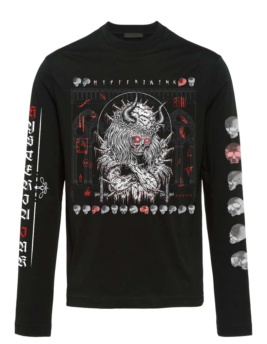 T-shirt Manches Longues Hysteria Ink  Jesus Ink Church All Over Print