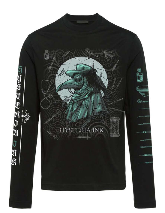 Hysteria Ink Dr Plague Ink Medical Allover-Print-Langarm-T-Shirt