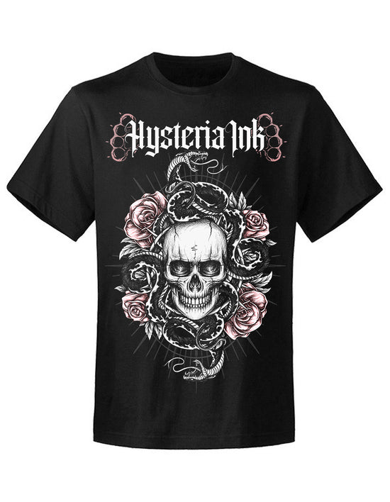 T-shirt unisexe Hysteria Ink Skull And Roses