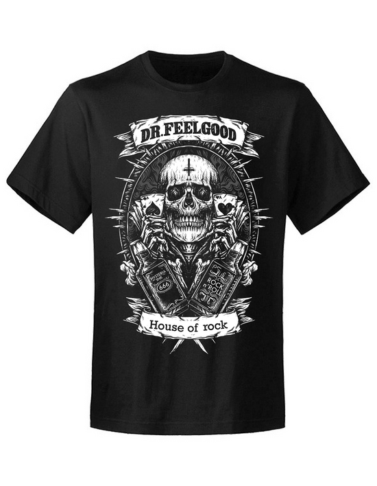 T-shirt homme Hysteria Ink  X Dr Feelgood House Of Rock