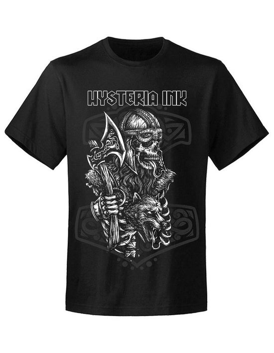 T-shirt unisexe Hysteria Ink  Viking Skull Ink