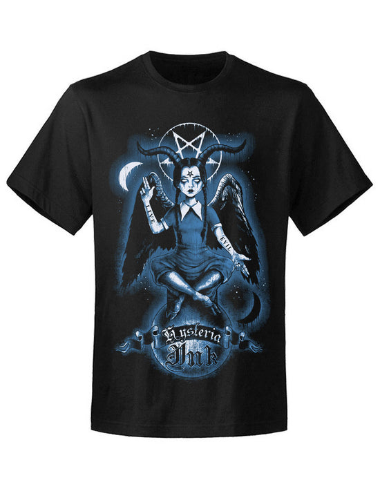 T-shirt unisexe Hysteria Ink  Wednesday Ink BLeu