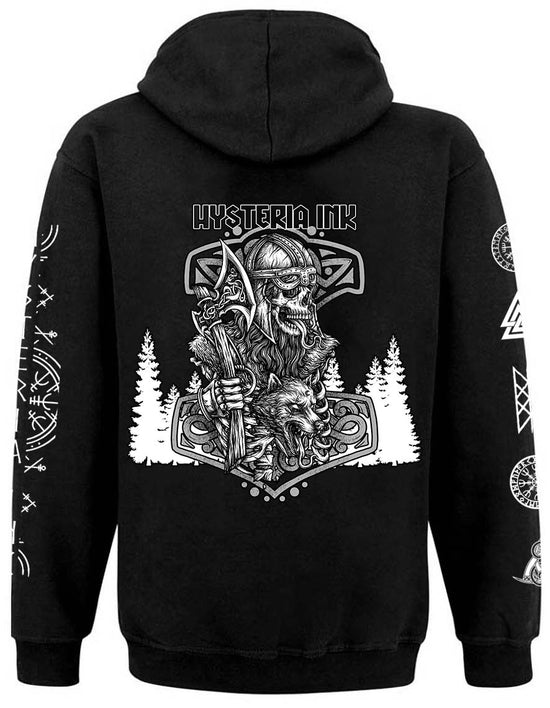 Sweat Zip Unisexe Hysteria Ink viking skull ink Nordic