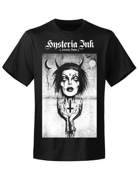 T-shirt unisexe Hysteria Ink  X Screaming Demons Witch Ink