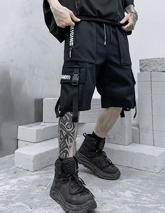 Short unisexe Moon Attic  Techwear Sacramento Black