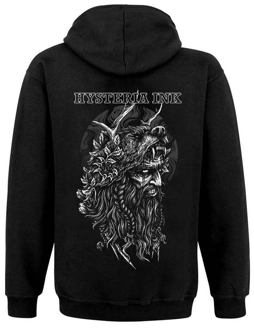 Sweat Zip Unisexe Hysteria Ink Viking Bear Ink